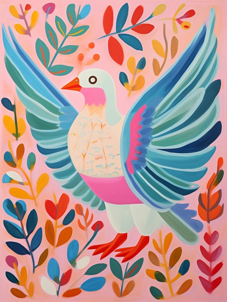 Pink Scandi Dove 3