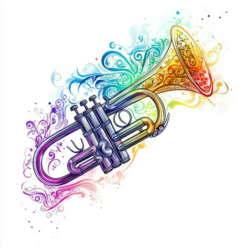 Colorful Trumpet
