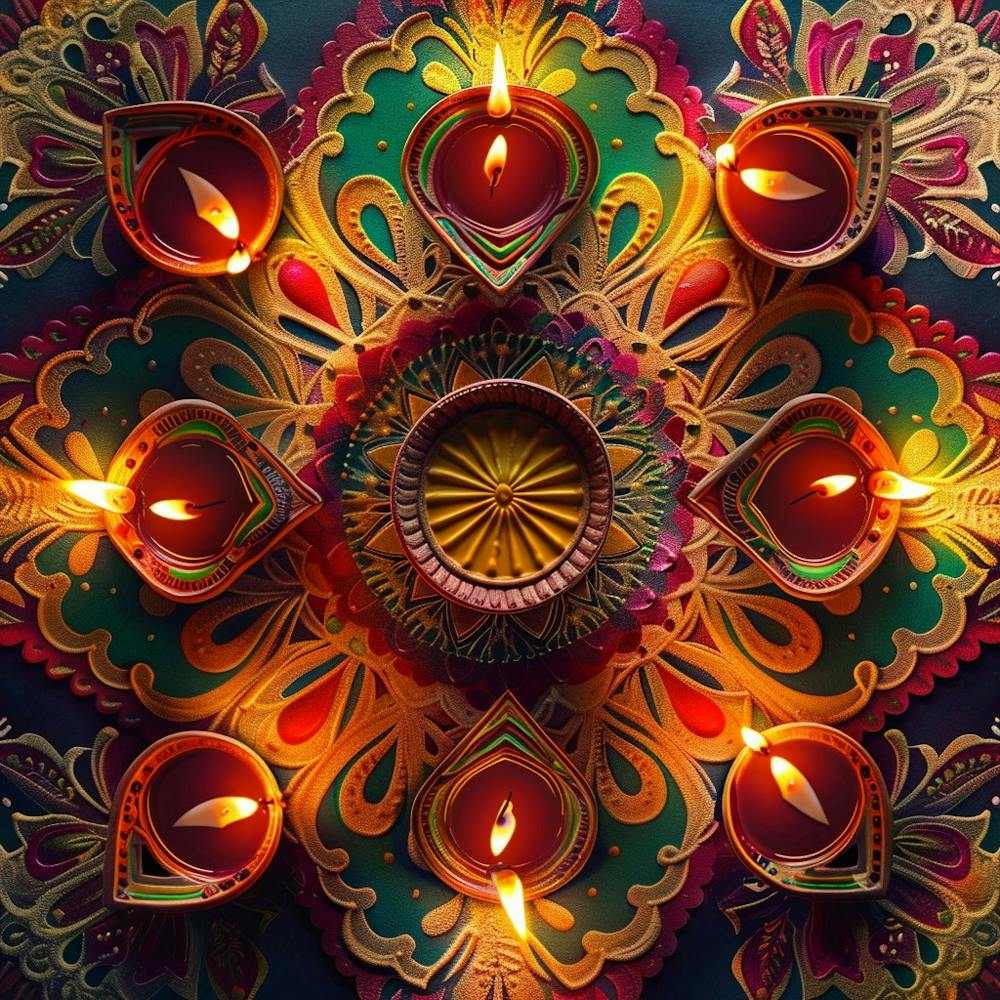 Diwali Themed Banner Texture Featuring Rangoli P 1718401863 3