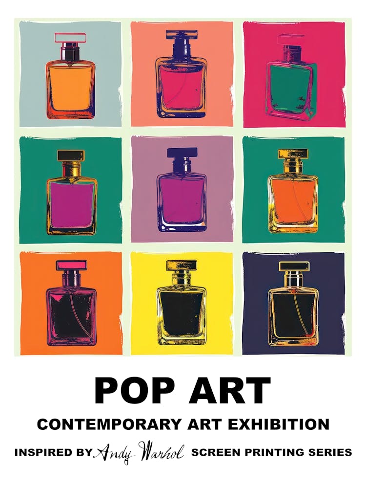 Poster Perfume Bottle Pop Art 1