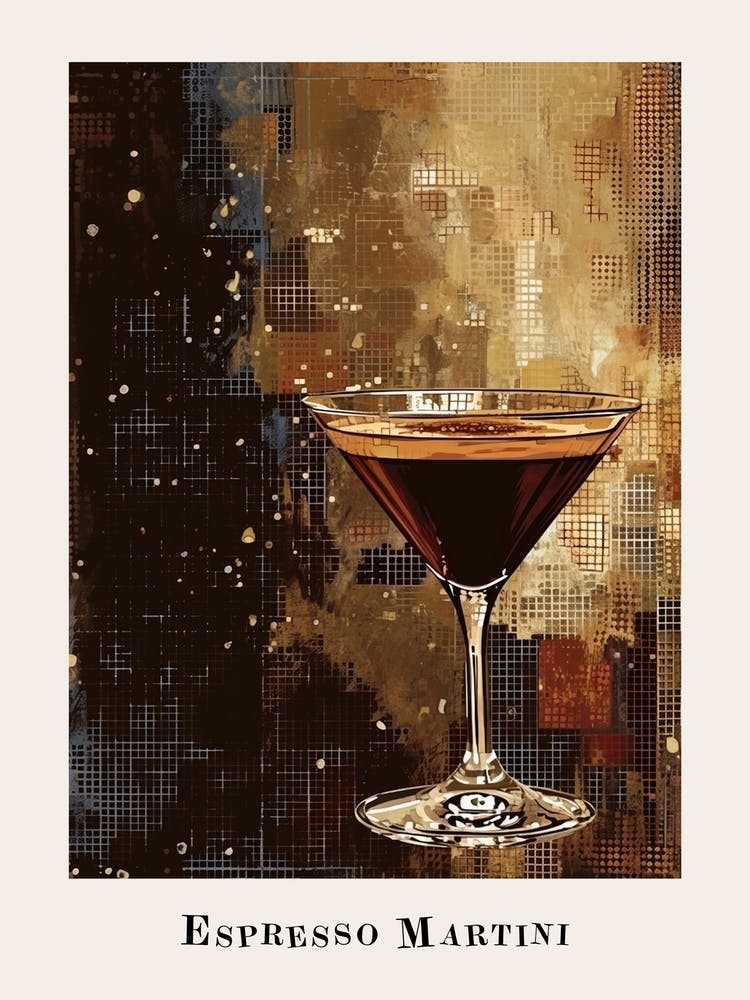 Espresso Martini Tile Poster 1