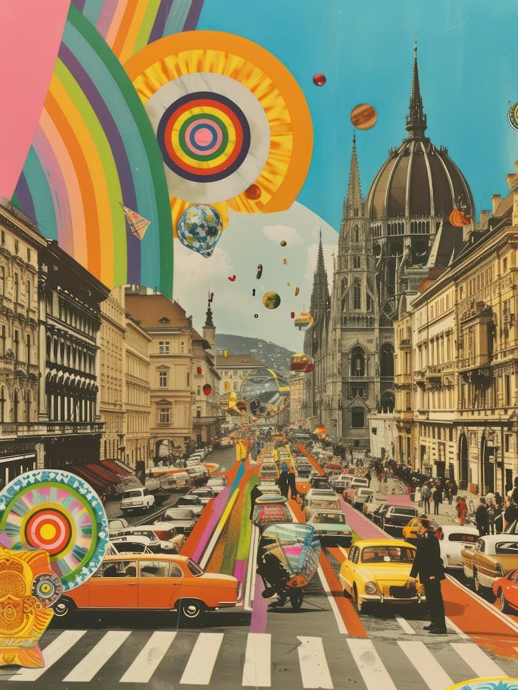 Vienna   Retro Collage Style 4