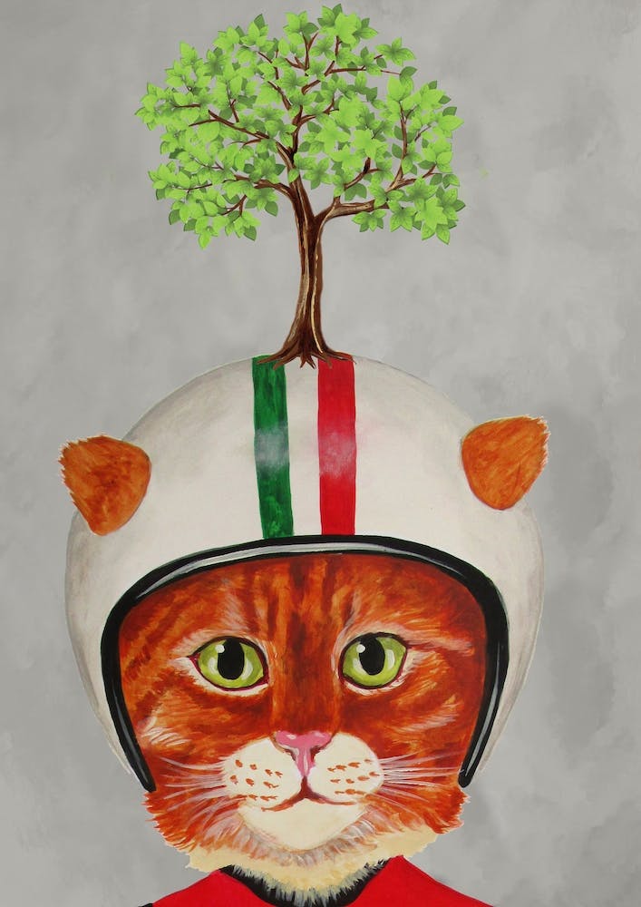 Cat With Tree