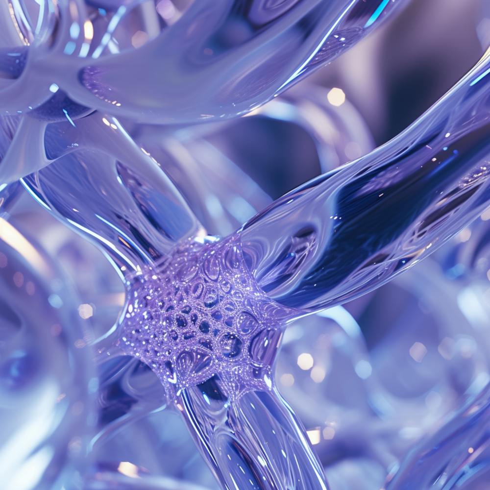 Close Up Of A Blue Liquid