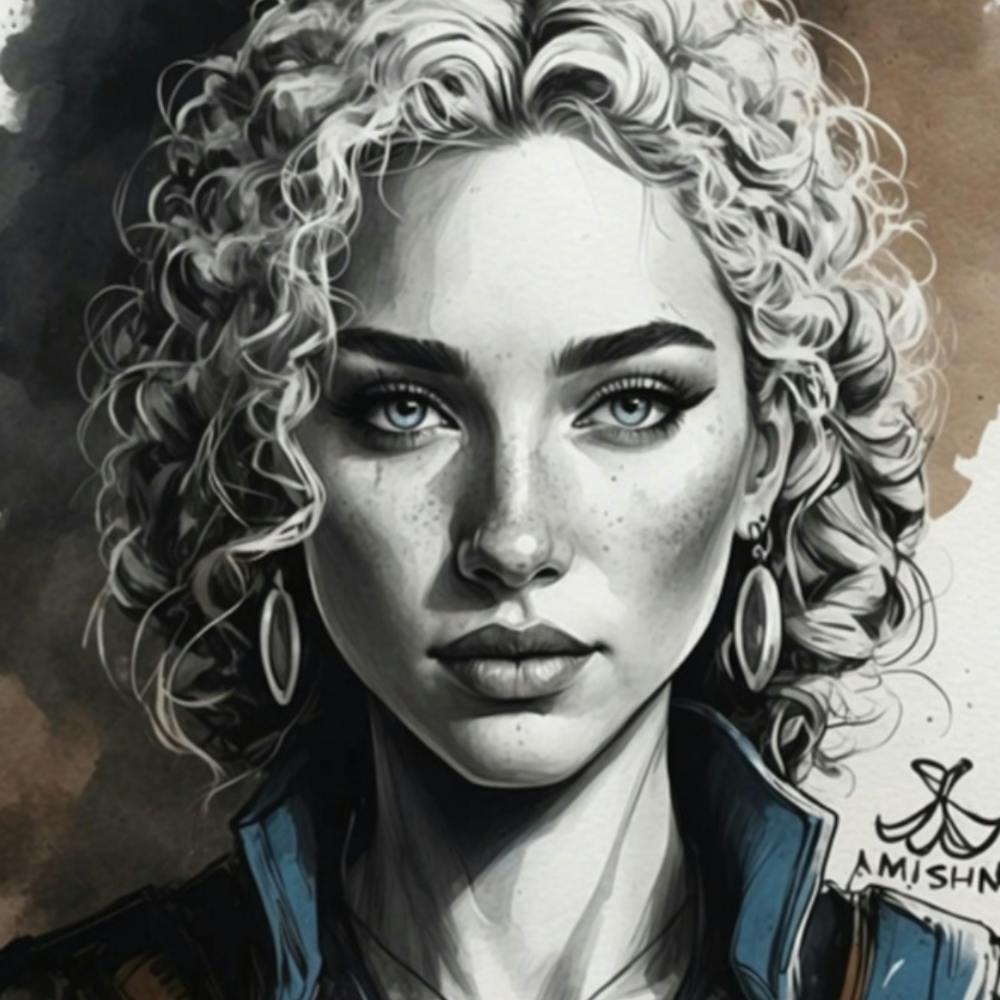 Girl With Curly Hair