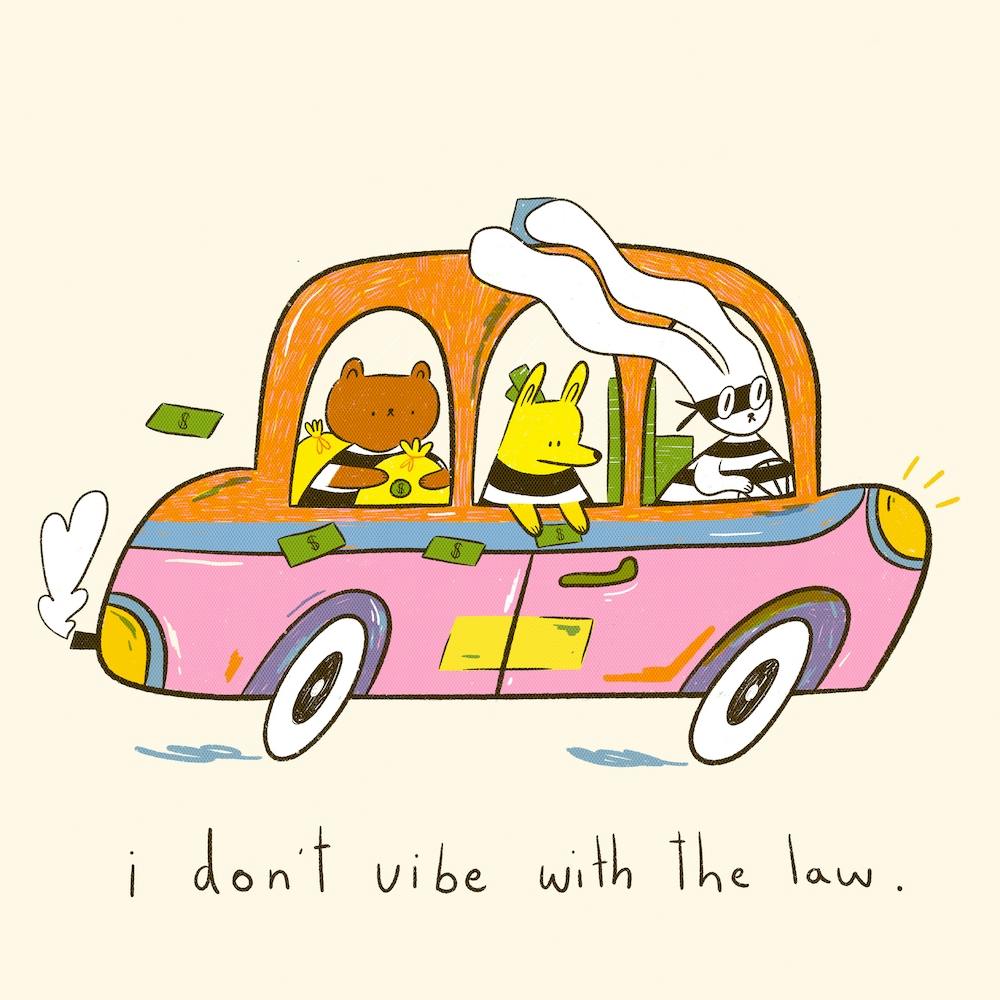 Dont Vibe With The Law Square