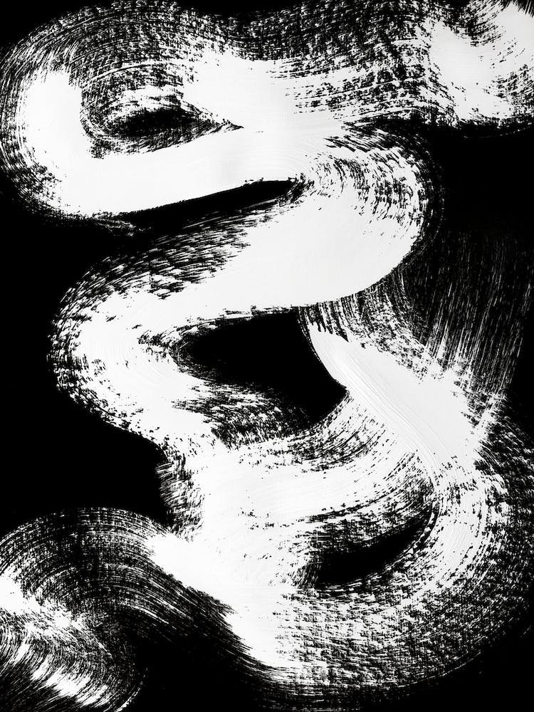 Coming Back White Abstract
