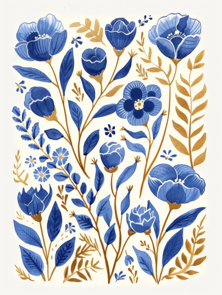Blue Flowers 61