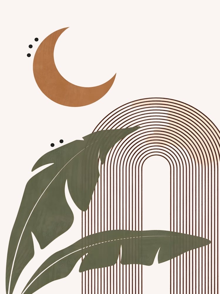 Mond Und Blätter