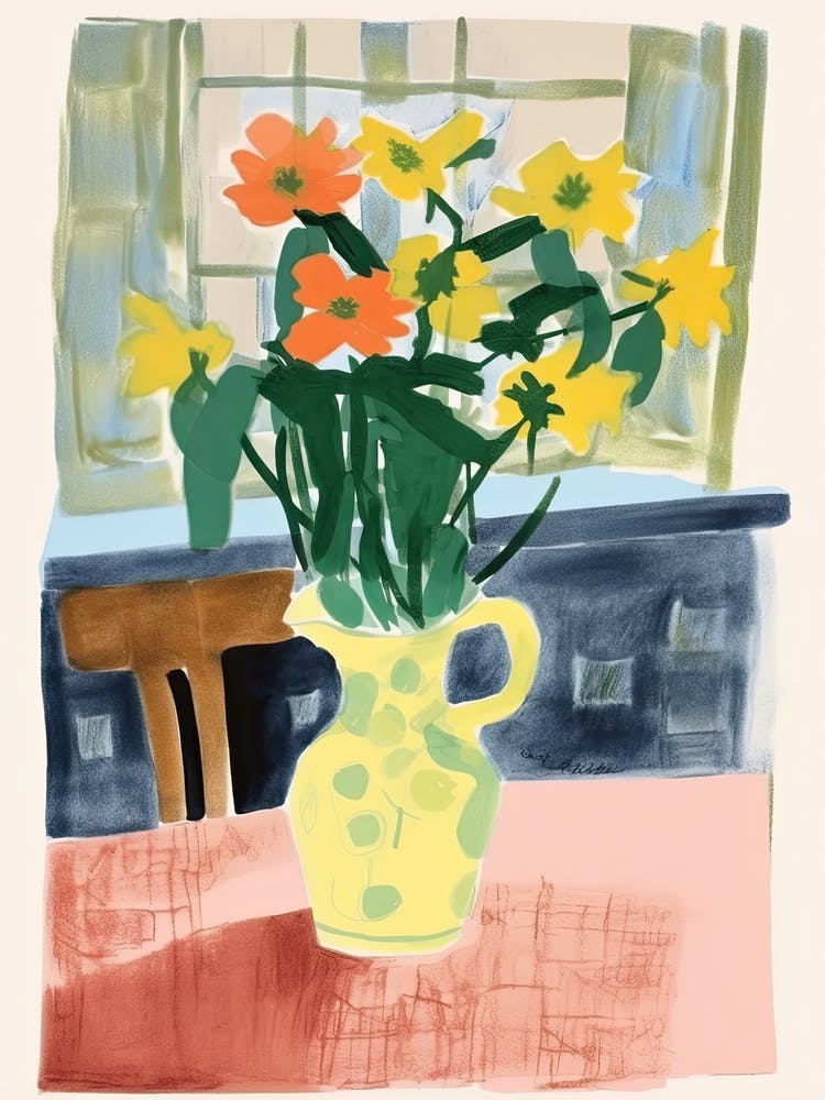 Daffodils Flower Illustration 7