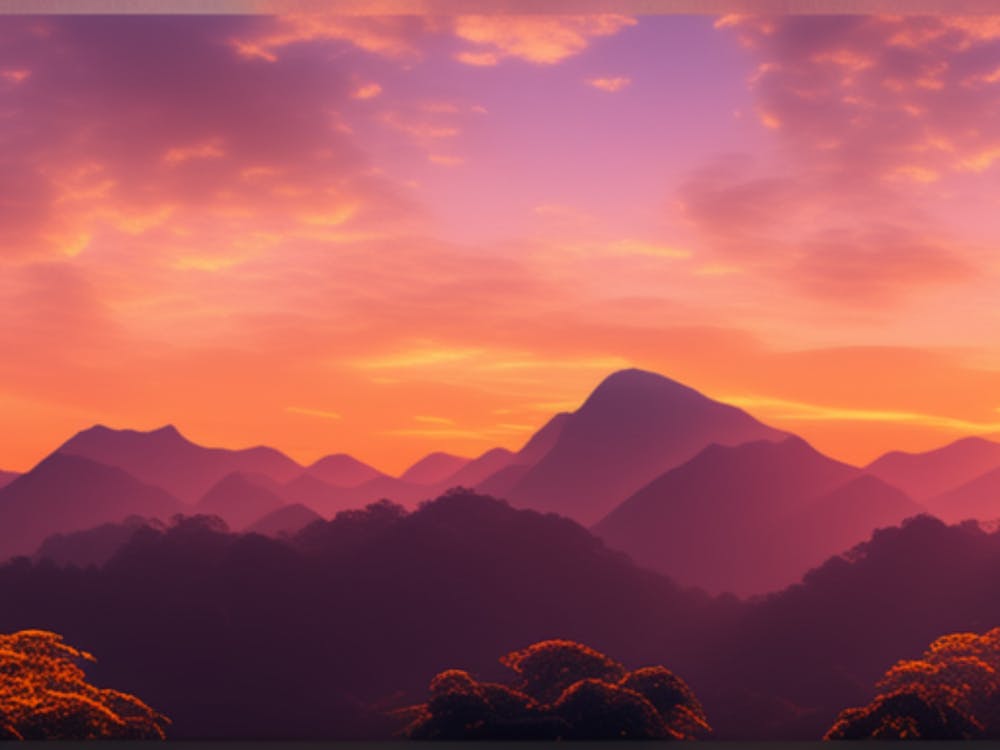 Sunset In The Mountains 9