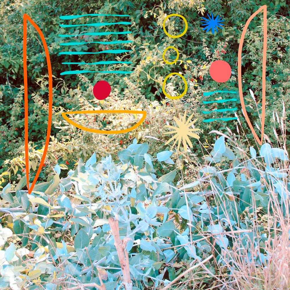 Colorful Shapes In The Garden Square