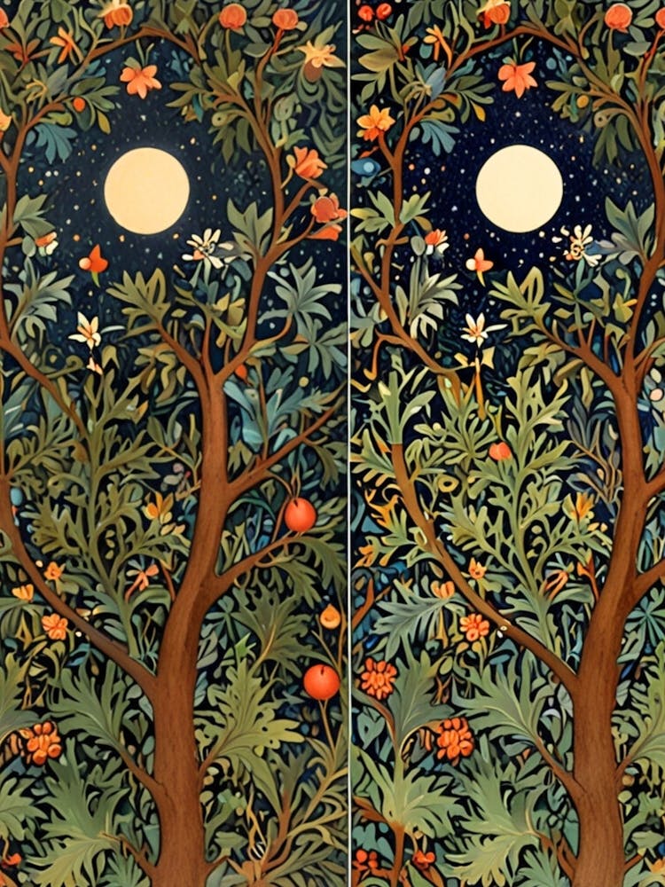 William Morris Moonlight In The Trees 21
