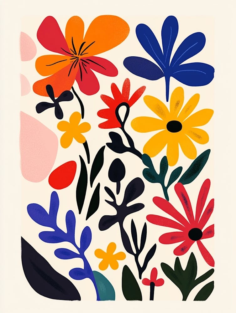 Abstract Floral Painting