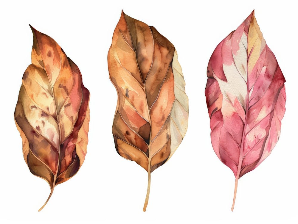 Autumn Leaves Watercolor Painting