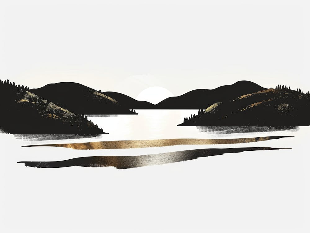 Lake And Mountains