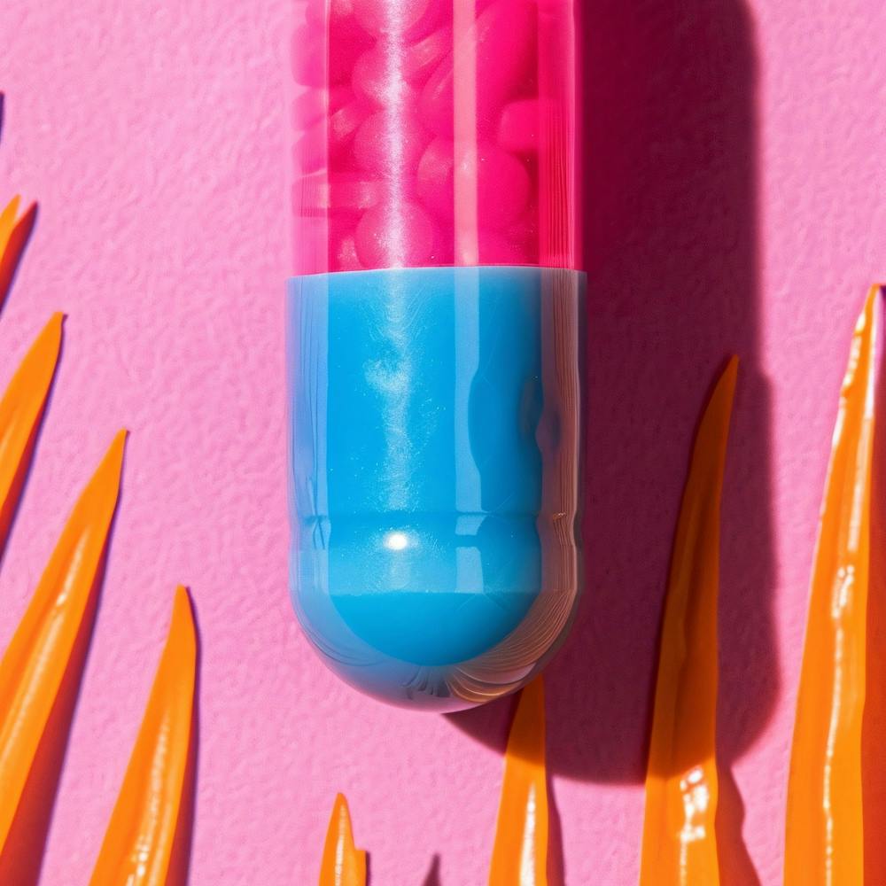 Pill On A Pink Background