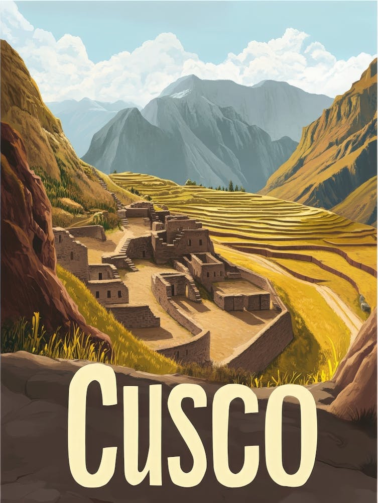 Aihrgdesign A Mid Century Modern Travel Poster For Cusco Show 0baaad06 6307 44e6 A04e 147930b6cce7 3
