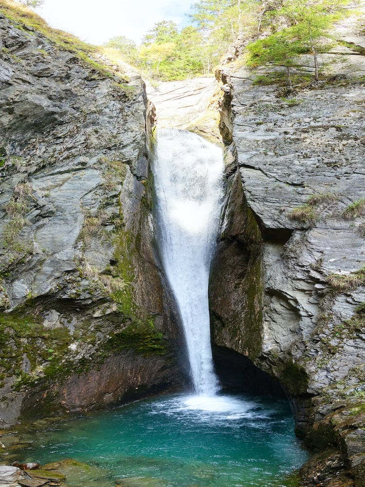 Waterfall In Switzerland