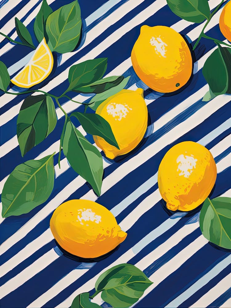 Lemons Fruit Summer Illustration 2
