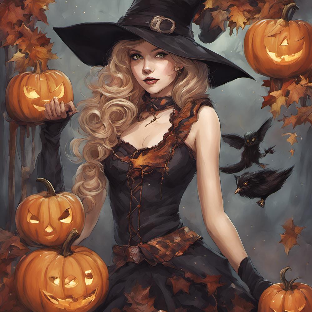 Sorcière d'Halloween