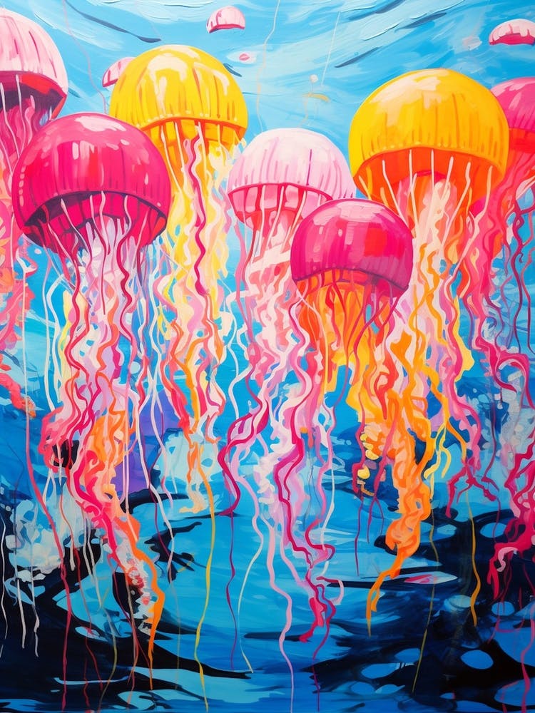 Jelly Fish Pop Art 2