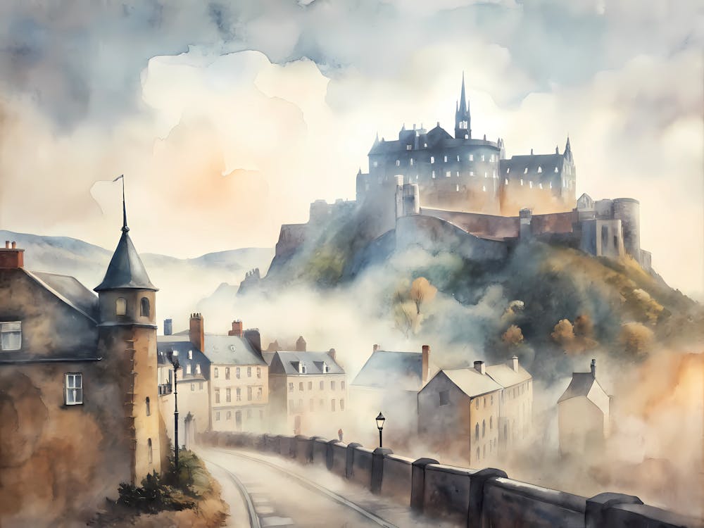 Edinburgh Scotland A Vintage