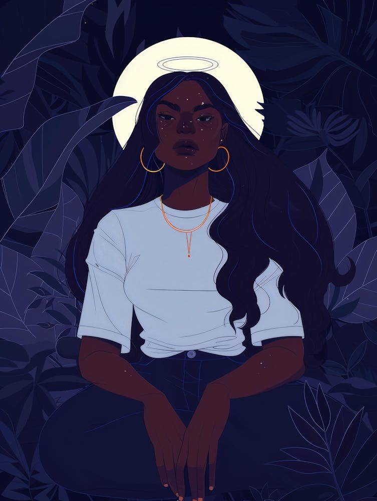 African Girl In The Forest