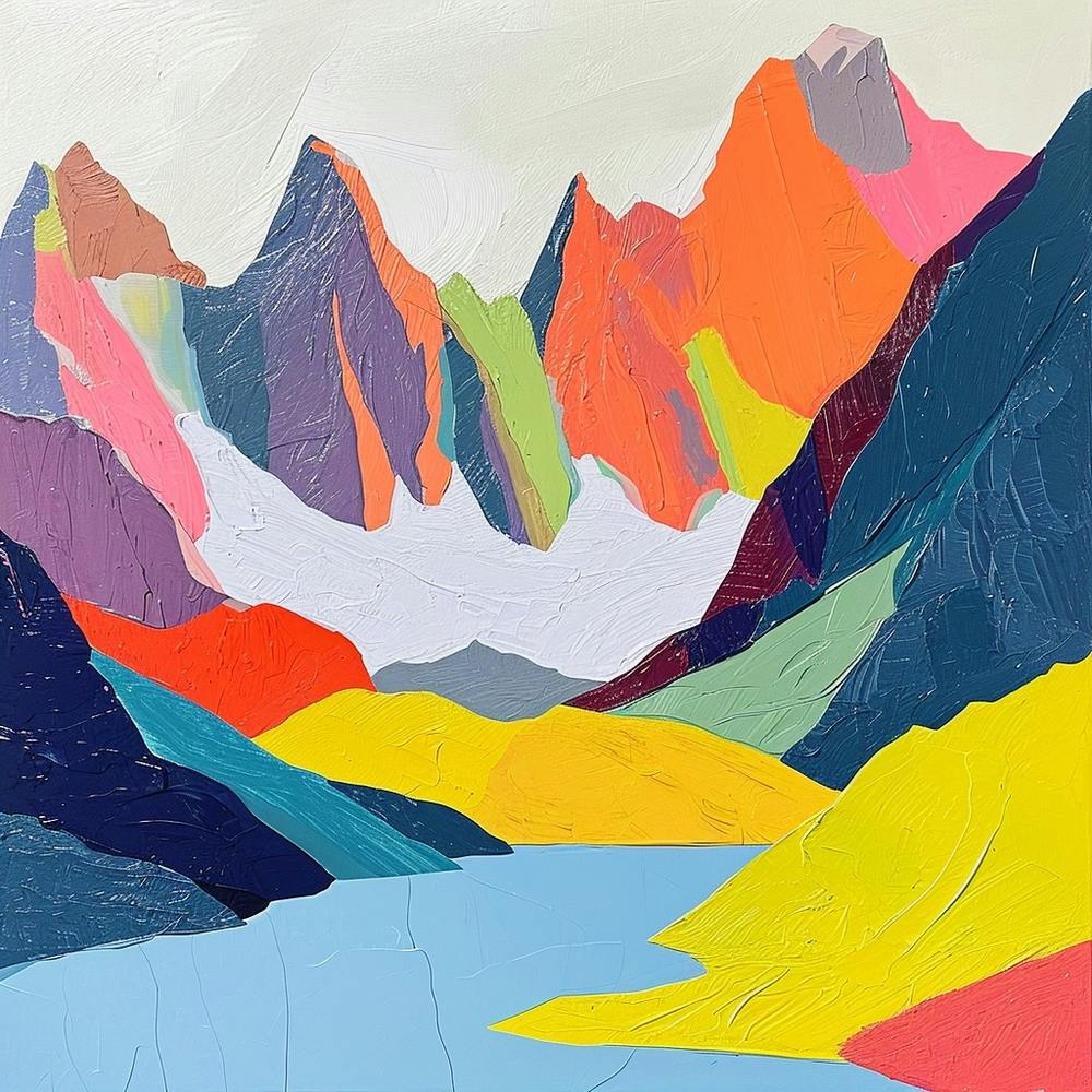 Colourful Abstract Vanoise National Park France 3