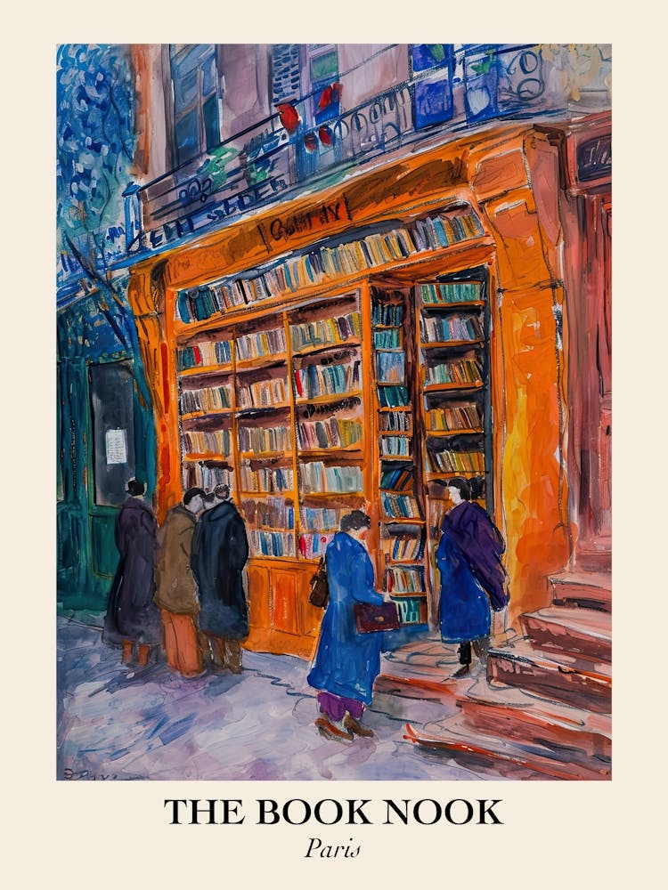 Paris Book Nook Bookshop 2 Poster
