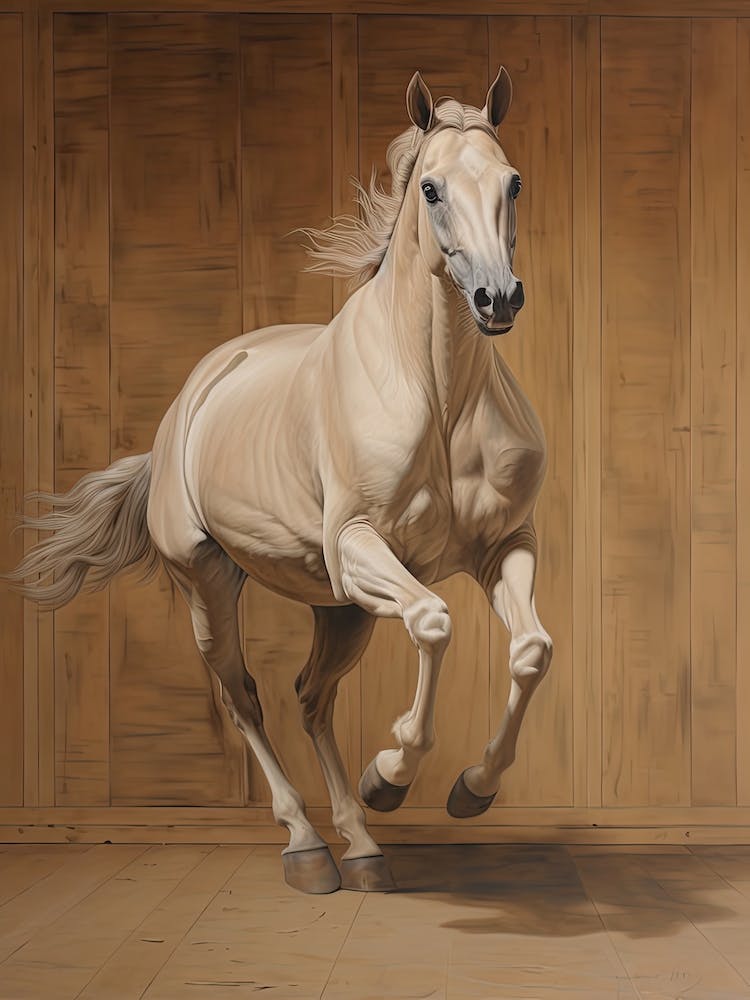 A Horse Painting In The Style Of Trompe L Oeil 4