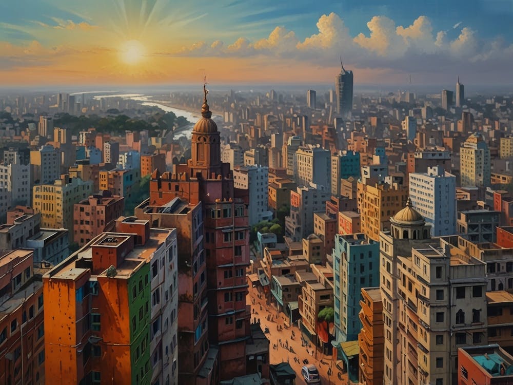 Sunset In So Paulo Art