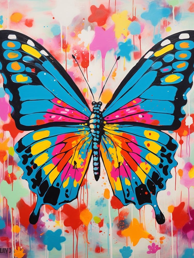 Pop Art Admiral Butterfly 2