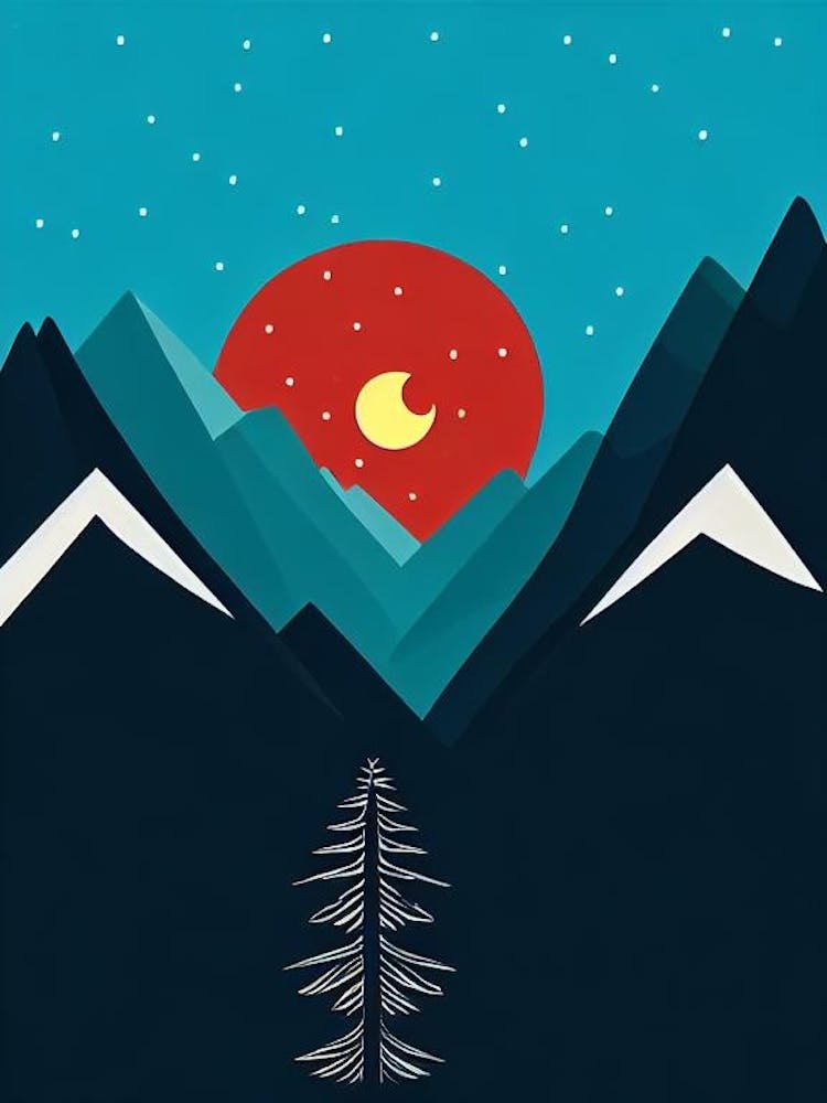 Solda, Italien Moderne Illustration Skiposter