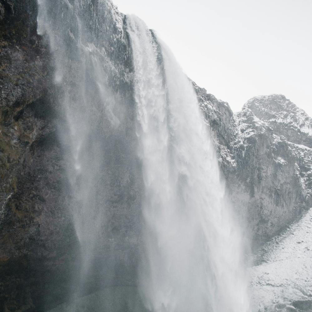 Seljalandsfoss Waterfall Iceland In Winter
