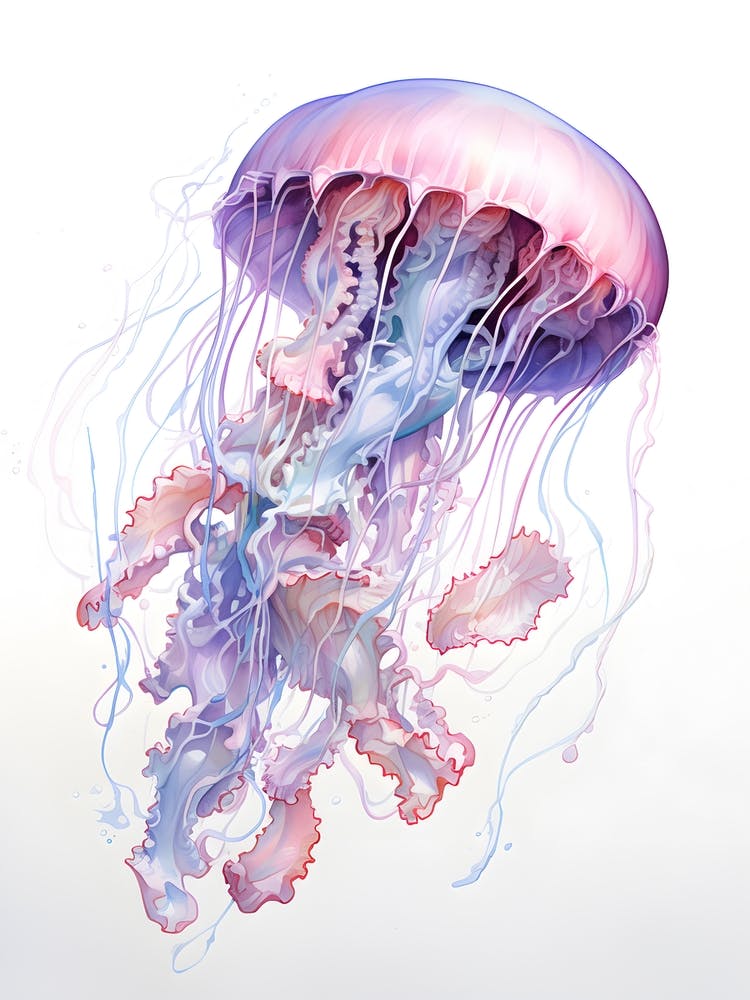Colourful Jellyfish Art 1