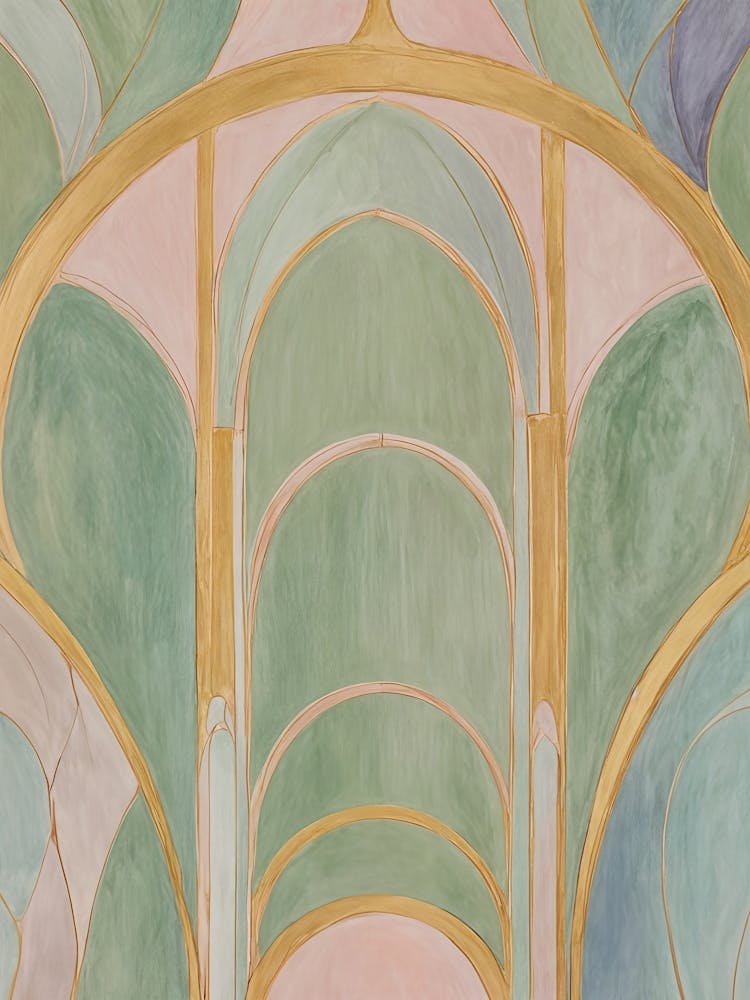 Pastel Abstract Arches