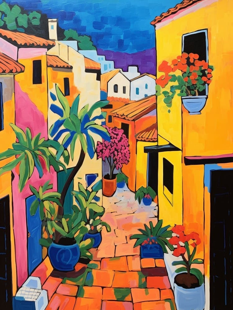 Byblos Lebanon 2 Fauvist Painting
