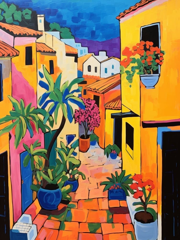 Byblos Lebanon 2 Fauvist Painting