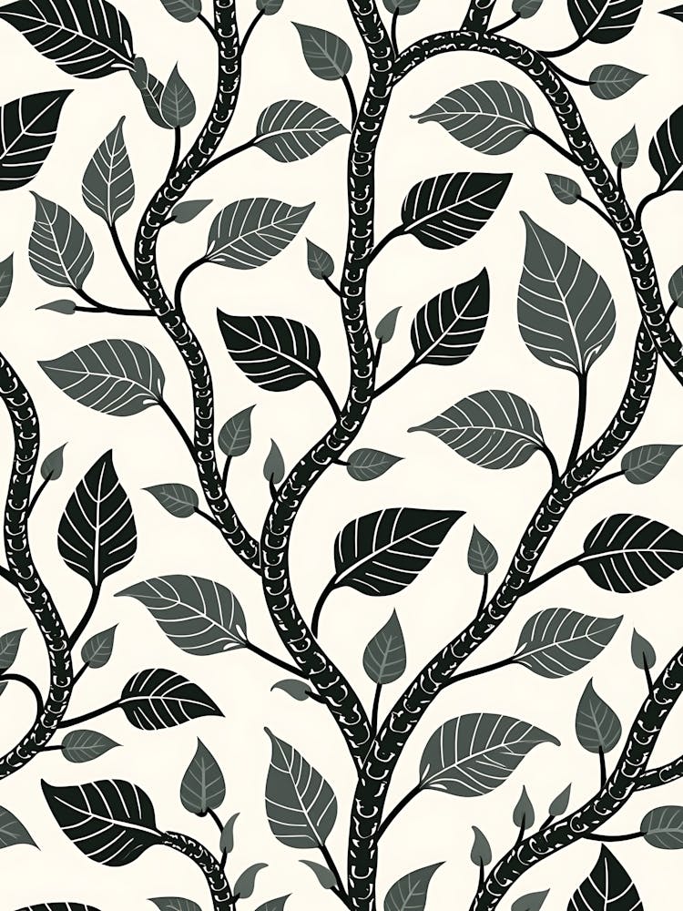 Light Botanical Shape For Minimalist Vibes