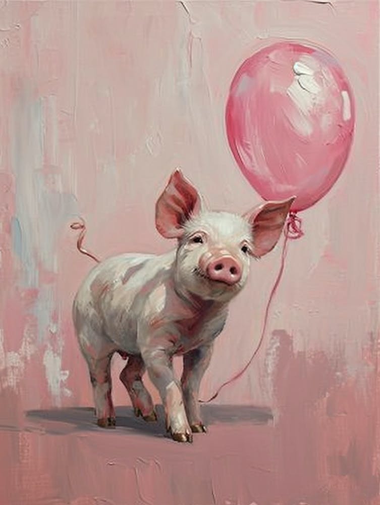 Cochon Mignon 4 Avec Ballon