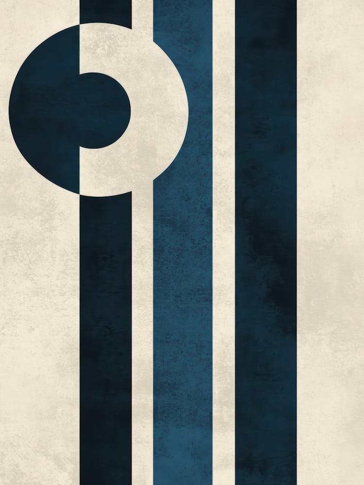 C - Blue And White Stripes