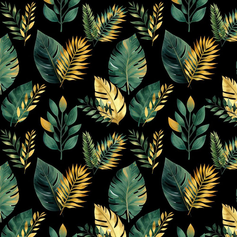 Tropical Leaves Seamless Pattern