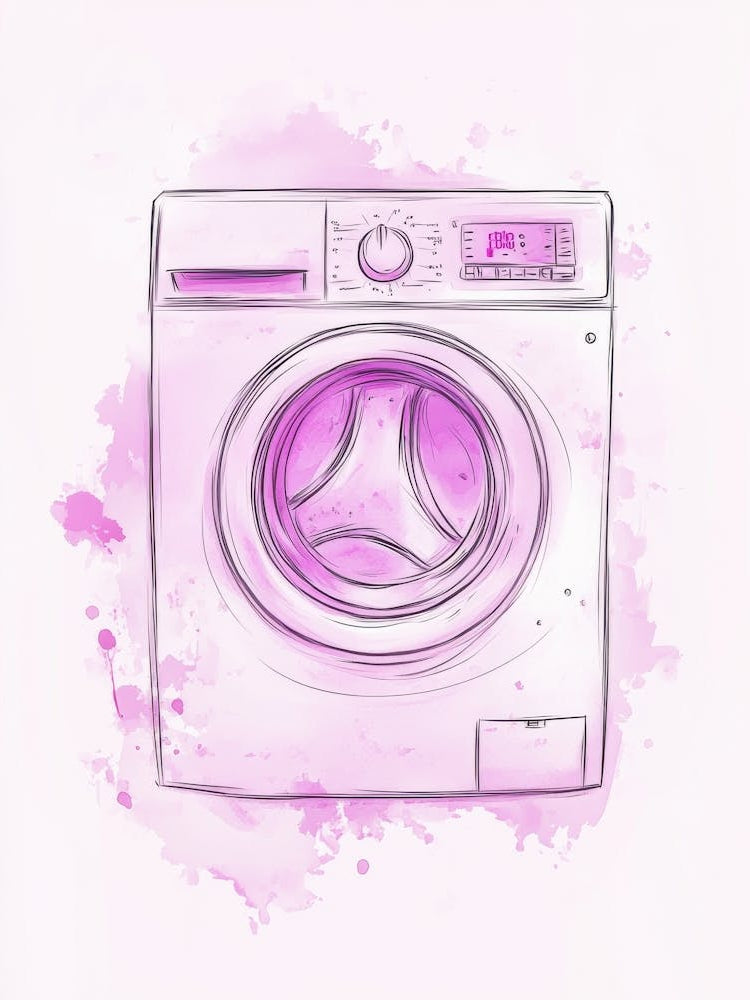 Pink Washing Machine