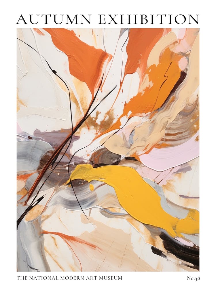 Autumn Exhibition Modern Abstract Poster 38