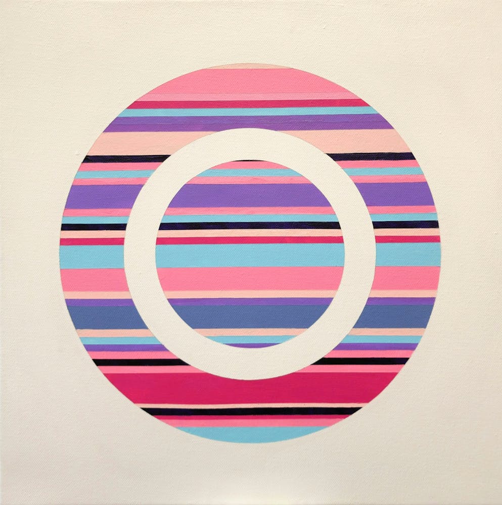 Colorful circle stripes