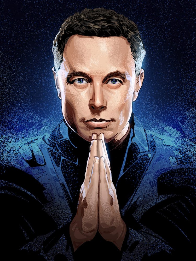 Elon Musk Porträt
