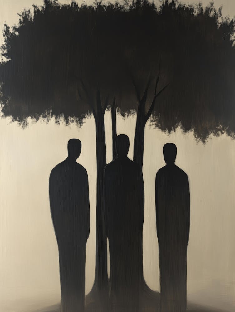 Three Men Under A Tree