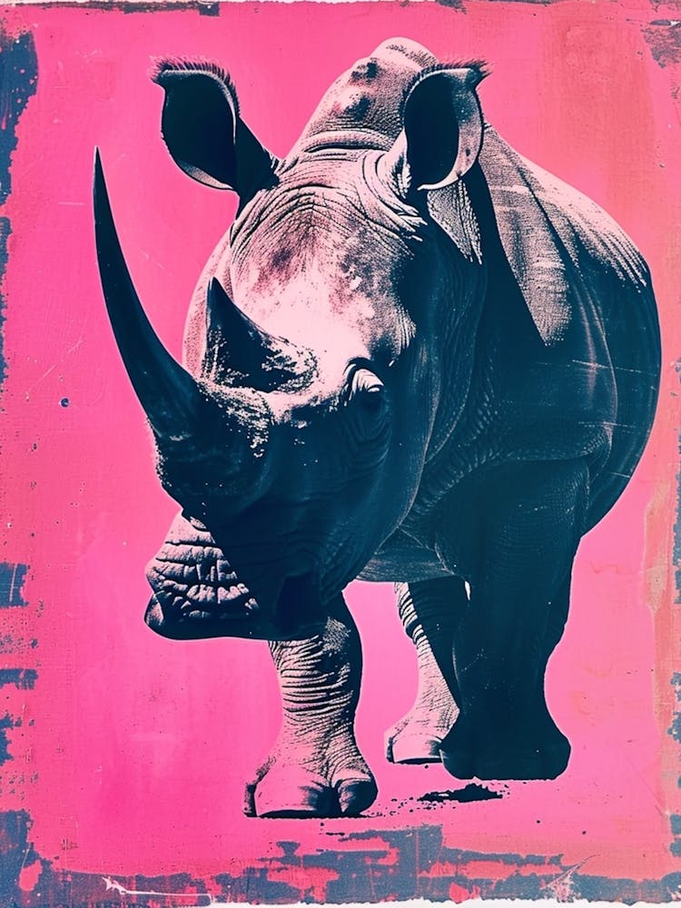 Retro Polaroid Inspired Rhino 1
