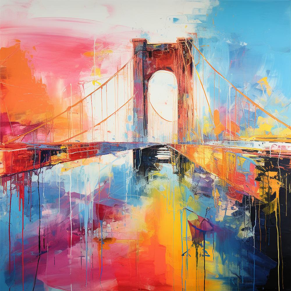 Abstract Brooklyn Bridge